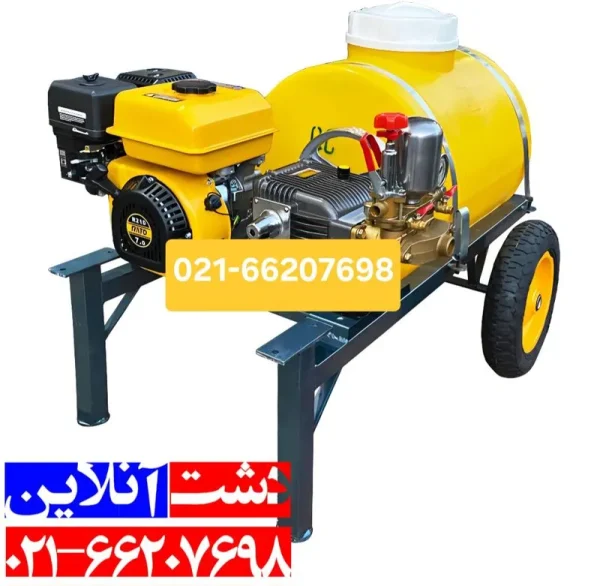 سمپاش 125 لیتری با پمپ 45 و 60 بار.