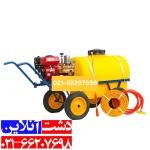 سمپاش فرغونی 200 لیتری یاماها 6.5 اسب و پمپ 45 بار مشکی
