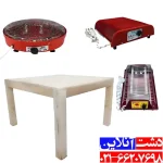 میز کرسی چوبی 90 در 90.