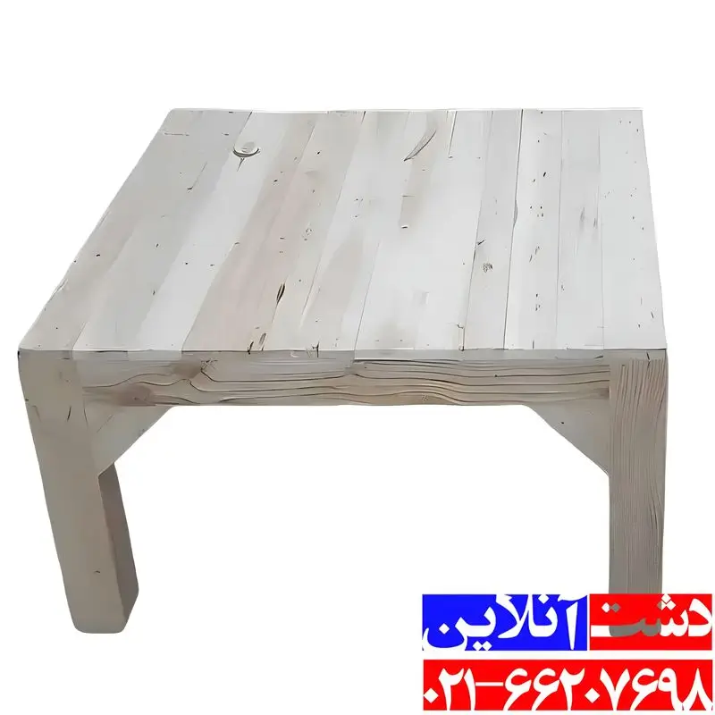میز چوب کرسی هشتاد در هشتاد.