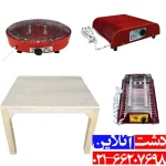 میز چوب کرسی هشتاد در هشتاد.