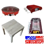 میز چوب کرسی هفتاد در هفتاد.