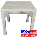 میز چوبی کرسی 60 در 60