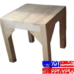 میز کرسی چوبی پنجاه در پنجاه
