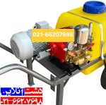 سمپاش فرغونی برقی 100 لیتری با الکتروموتور 3 اسب