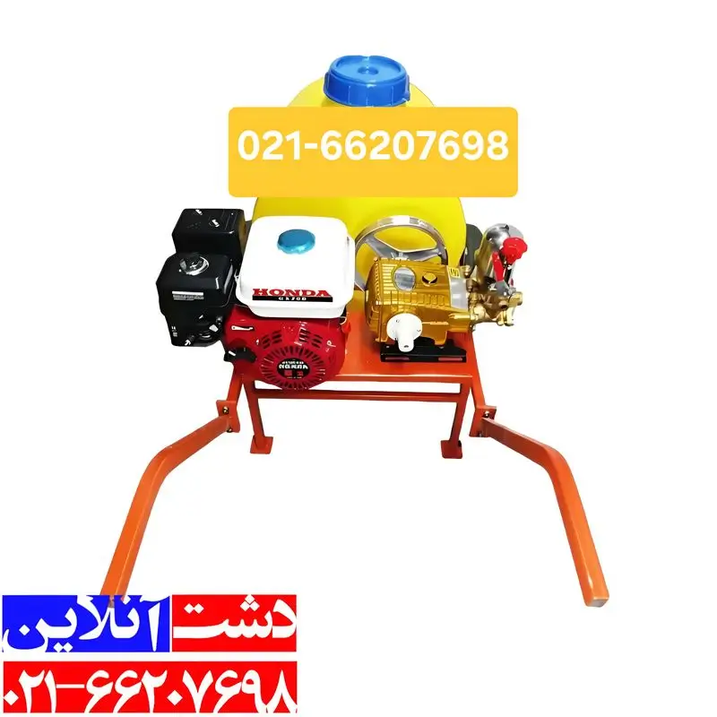 سمپاش فرغونی هندا 100لیتری با پمپ لوشانگی طلایی.