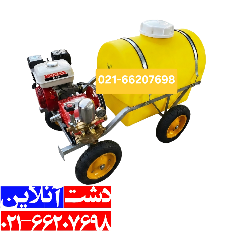 سمپاش فرغونی 200 لیتری موتور هوندا تایوان به همراه پمپ 60 بار لوشانگ.