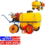 سمپاش فرغونی هوندا به همراه شلنگ و لانس که هر کدام به انتخا شما مشتریان عزیز به محصول اضافه می‌شود.