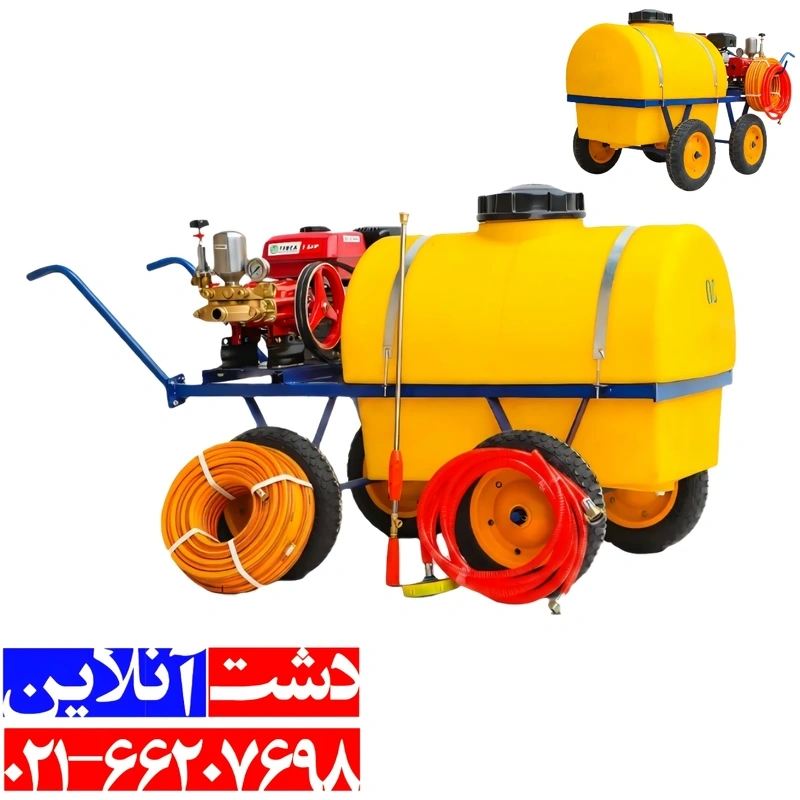 سمپاش فرغونی هوندا به همراه شلنگ و لانس که هر کدام به انتخا شما مشتریان عزیز به محصول اضافه می‌شود.