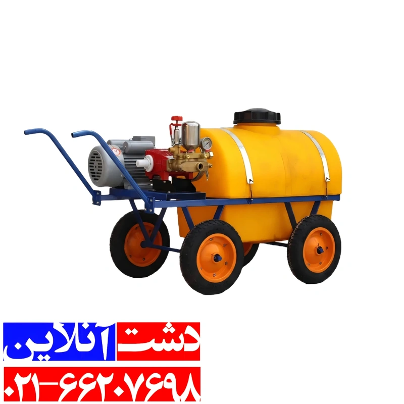 سمپاش فرغونی برقی 200 لیتری، یکی از پرکاربردترین سمپاش های موجود در بازار.