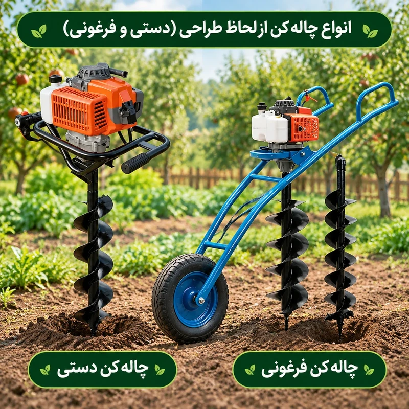 چاله کن های فرغونی و دستی یاماها