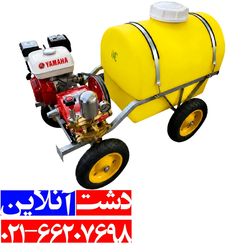 سمپاش فرغونی 200 لیتری یاماها به همراه پمپ 60 بار.
